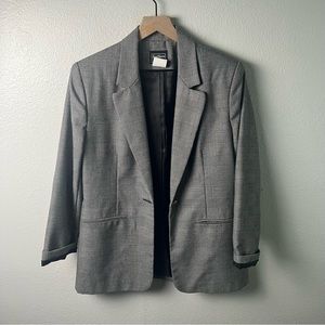 Vintage Gingham Oversized Blazer Straight Shape SZ 10